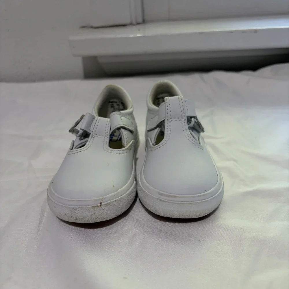 Keds Toddler Girls Size 6 Leather Mary Jane White Shoes Daphne T Strap Classic